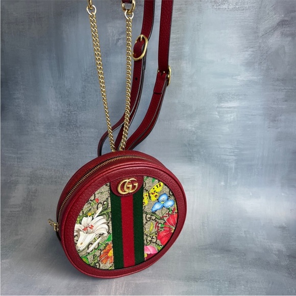 Gucci Ophidia Flora Round Backpack - Picture 6 of 9